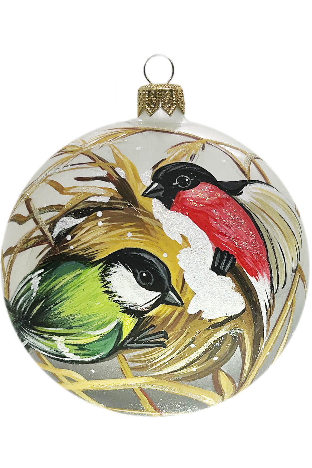 Елочное украшение Шар Птицы Сибири НП-2702